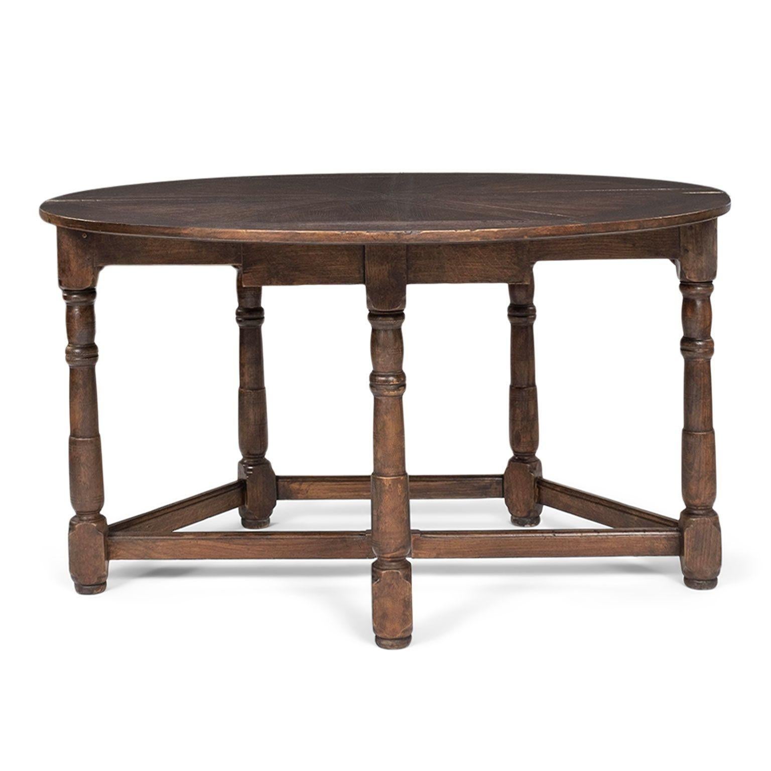 Italian Flip Top Marquetry Table For Sale 5