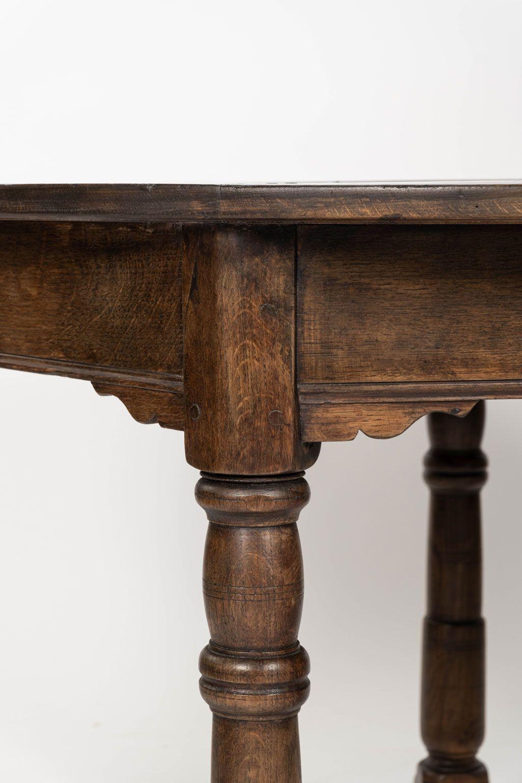 Italian Flip Top Marquetry Table In Good Condition For Sale In Houston, TX