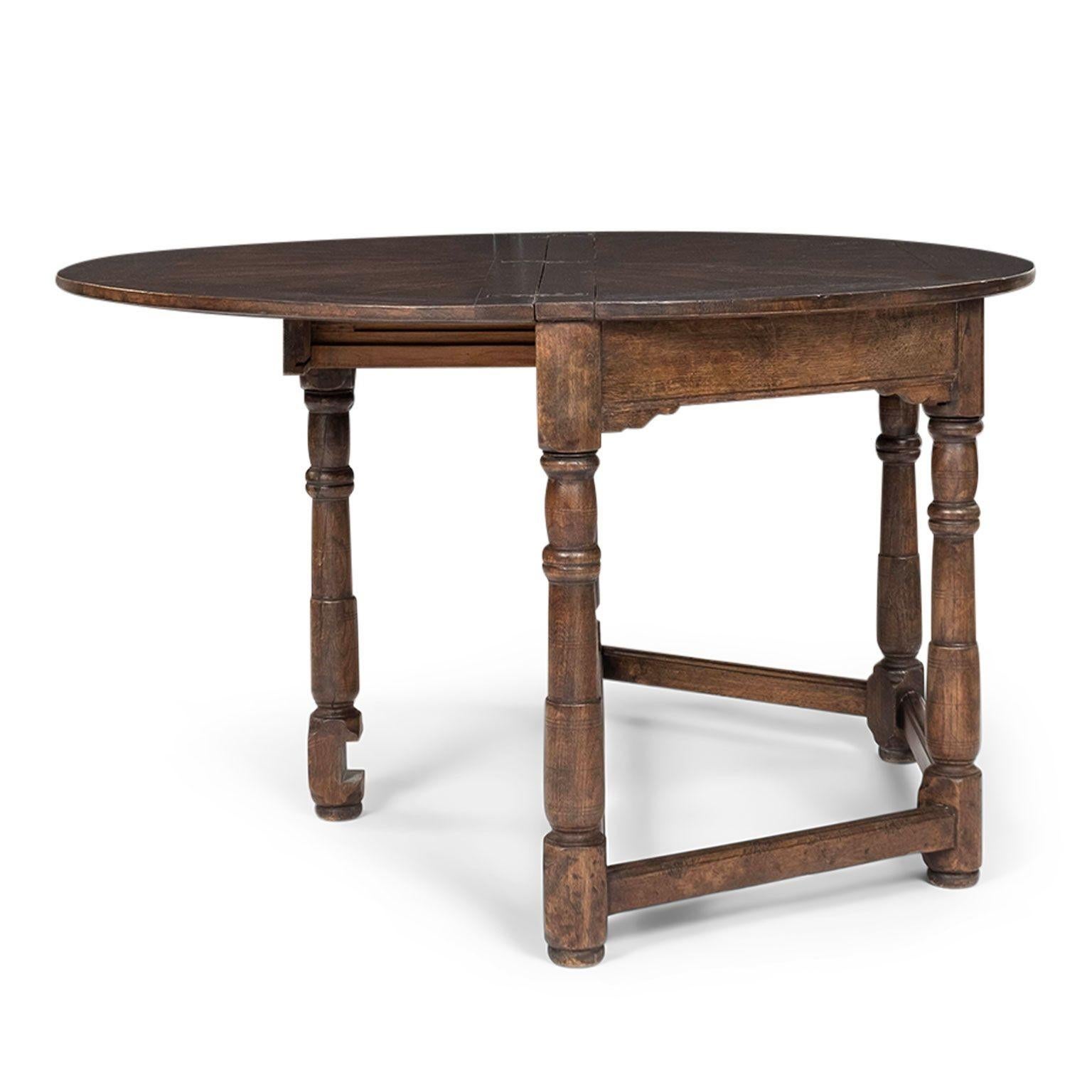 18th Century Italian Flip Top Marquetry Table For Sale