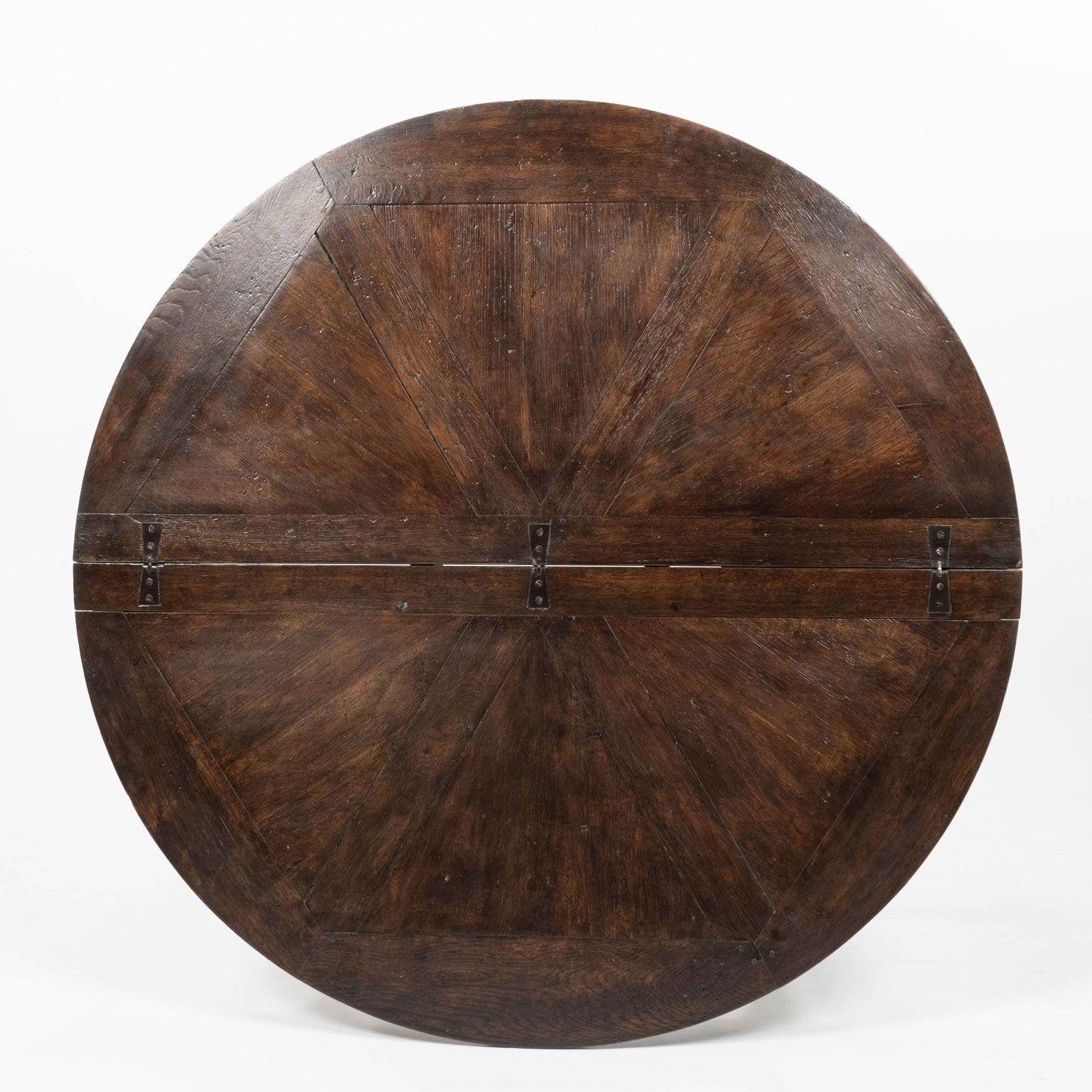 Steel Italian Flip Top Marquetry Table For Sale