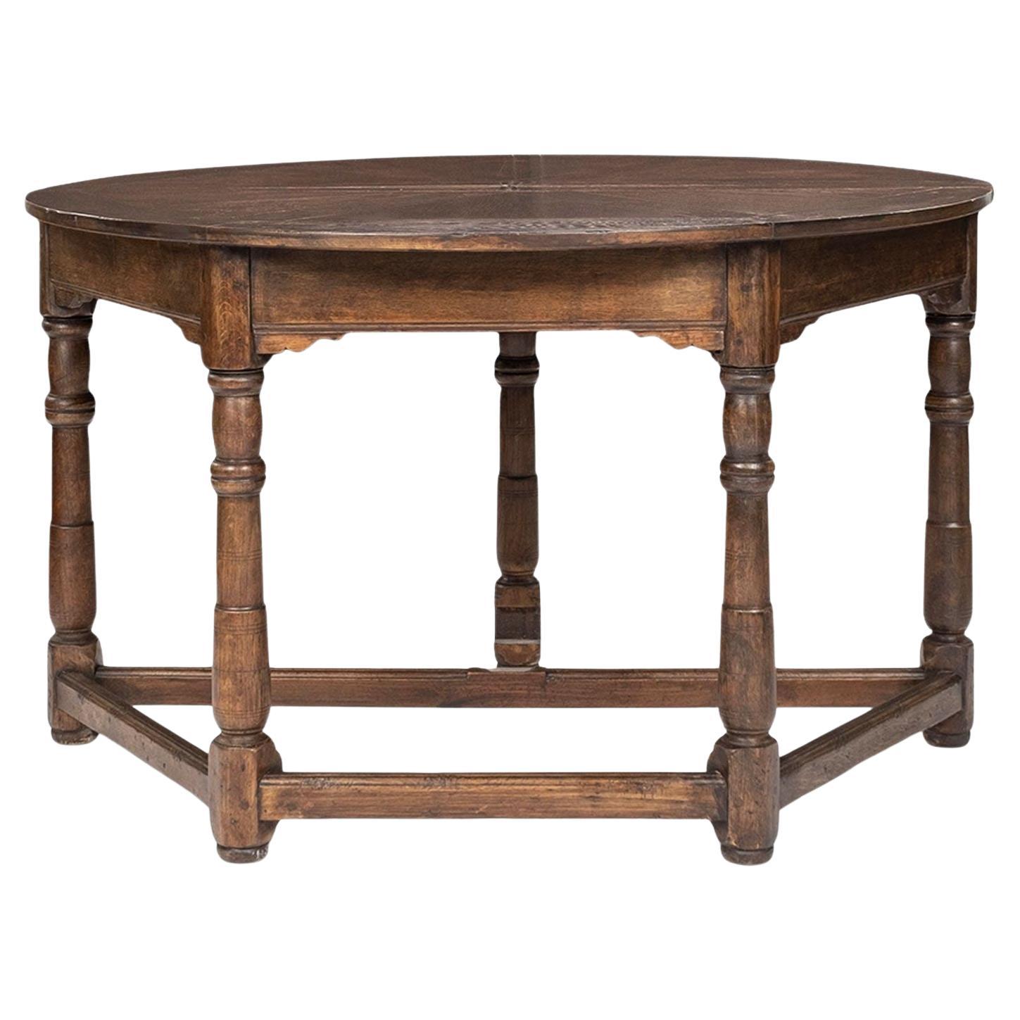 Italian Flip Top Marquetry Table For Sale