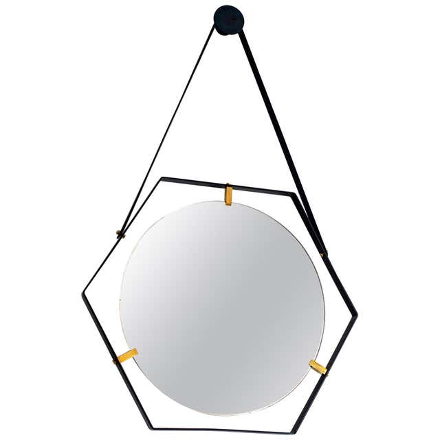 Large Hexagonal Antiqued Mirror For Sale at 1stDibs | large hexagonal ...