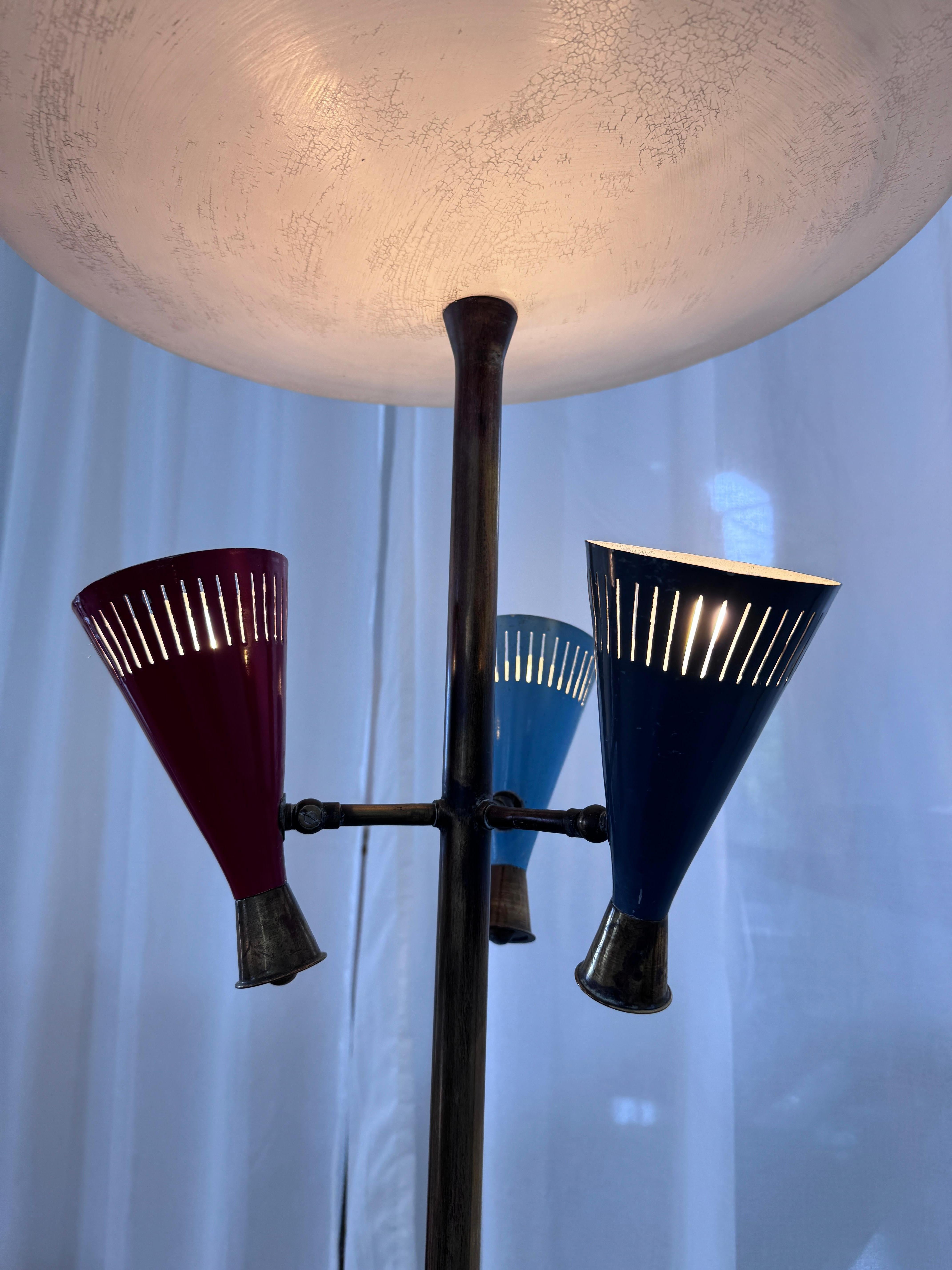 Lampadaire italien des années 1950. en vente 4