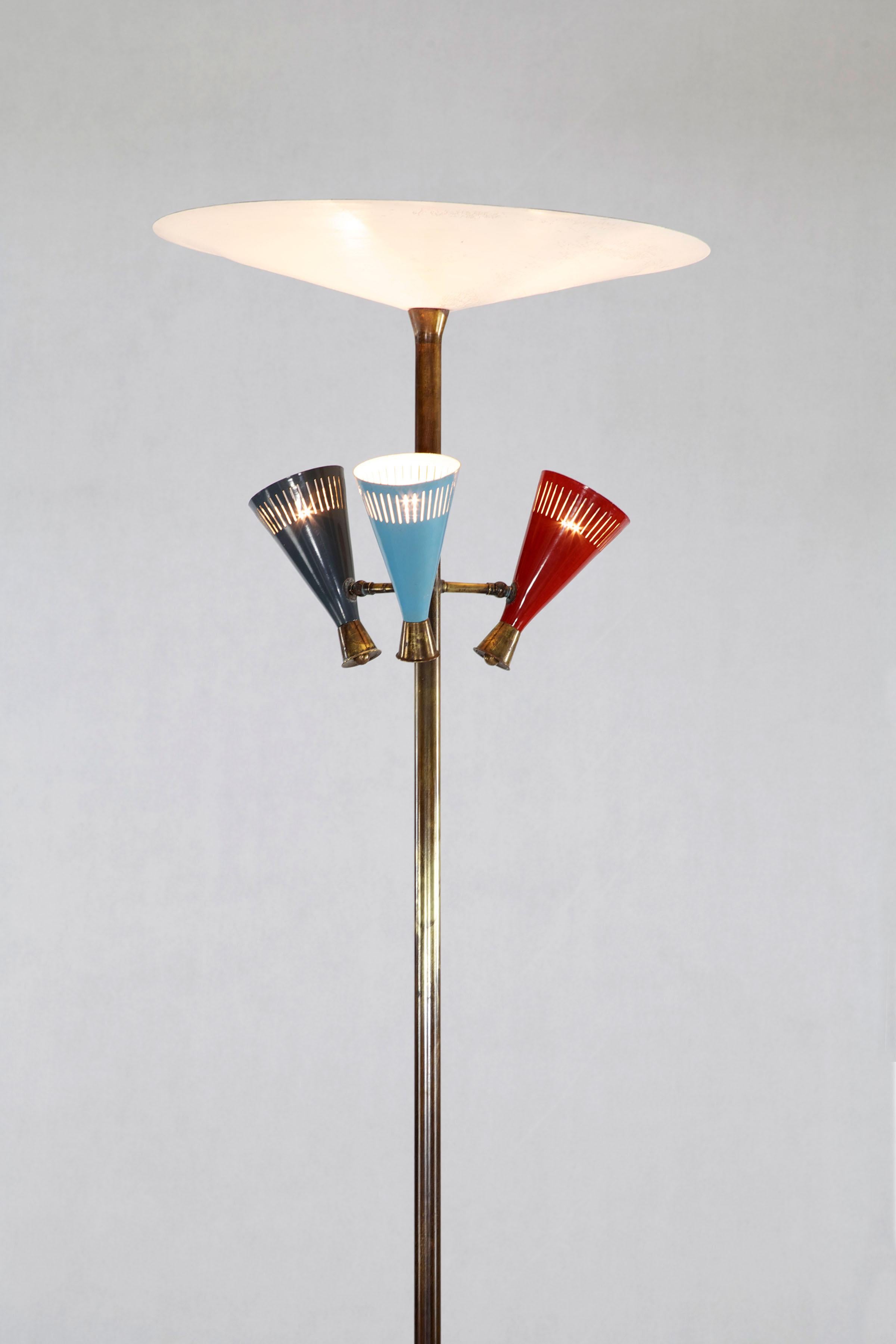 Mid-Century Modern Lampadaire italien des années 1950. en vente