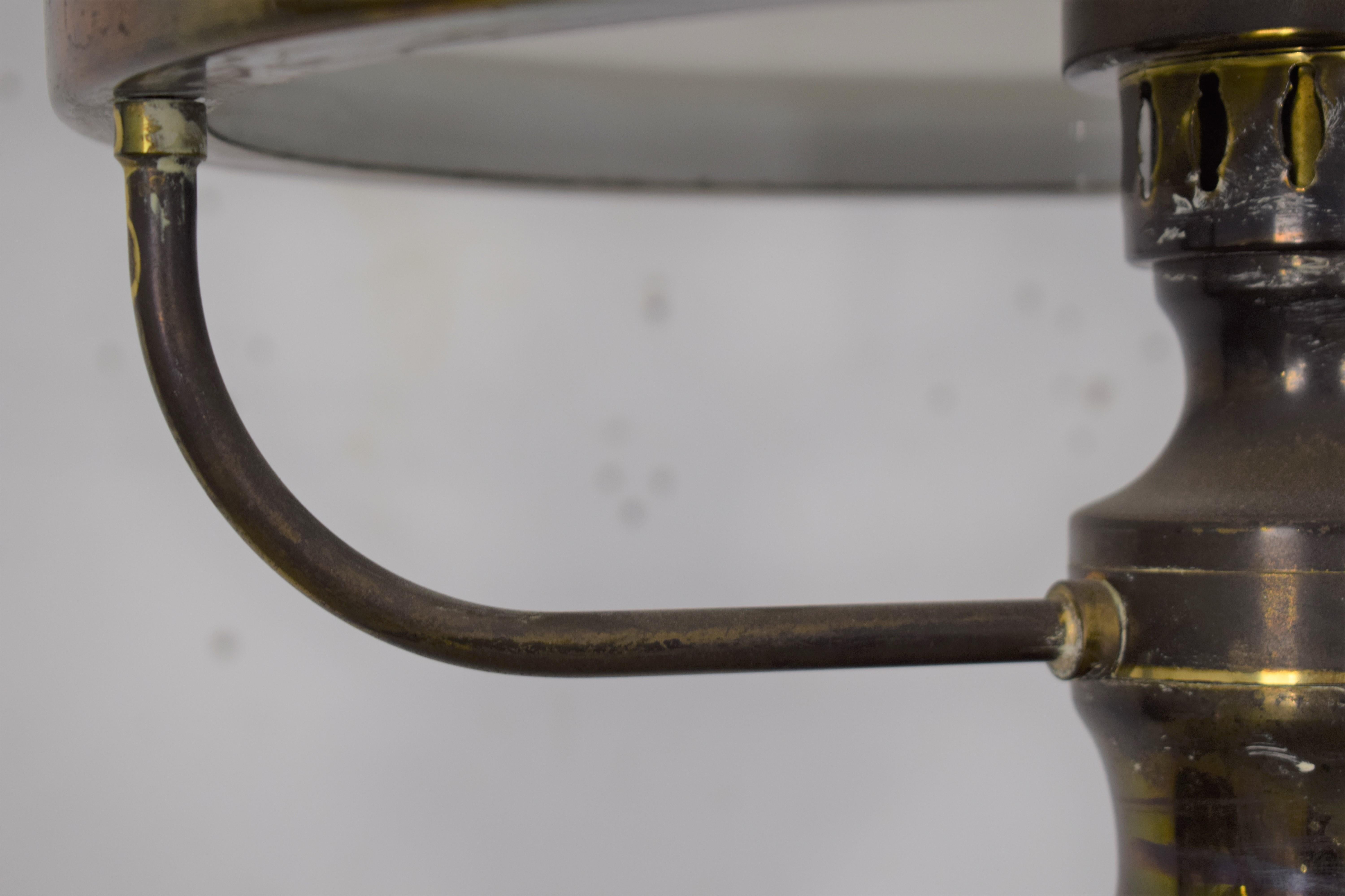 Ottone Lampada da terra italiana, anni '50 in vendita