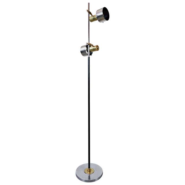 1970s Elegant Halogen Reading Floor Lamp, Italy at 1stDibs | halogen ...