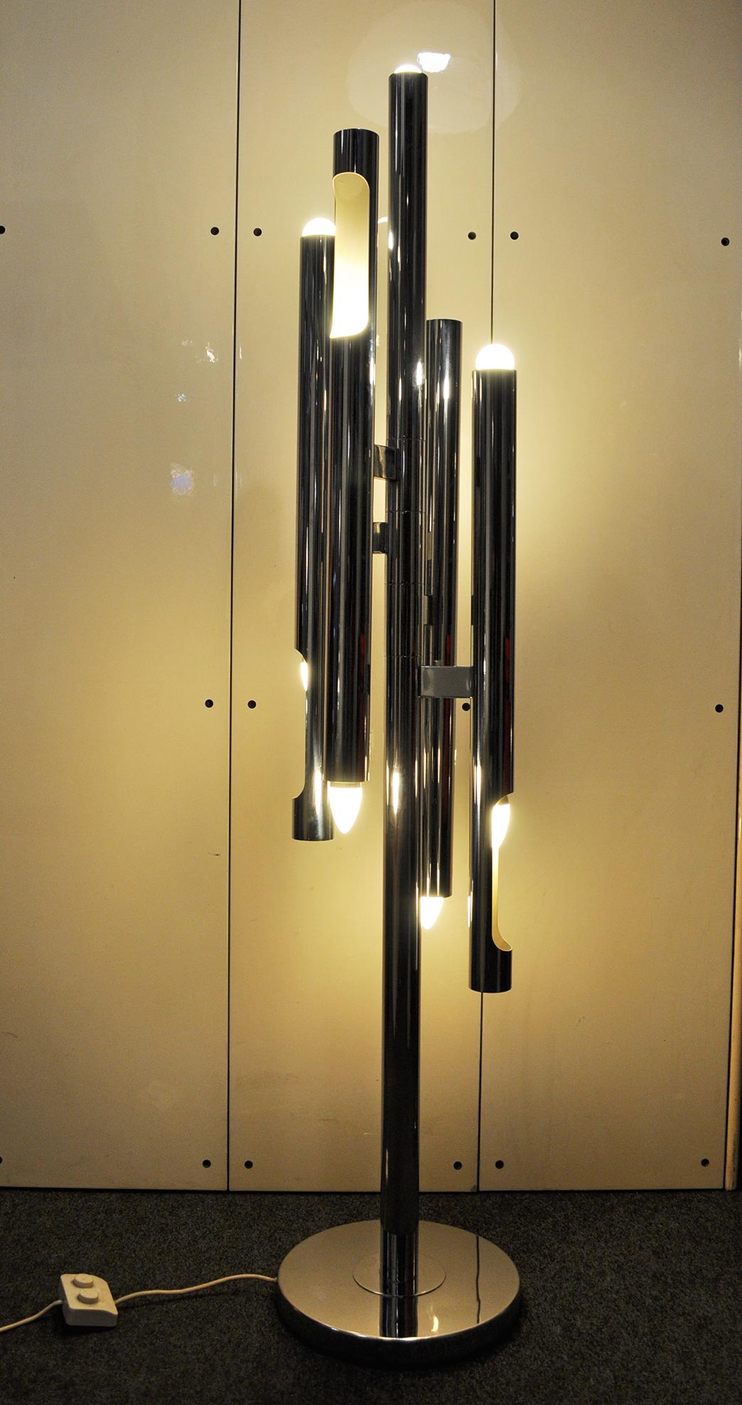 Mid-20th Century Italian Floor Lamp by Angelo Brotto for Esperia, 1950s For Sale