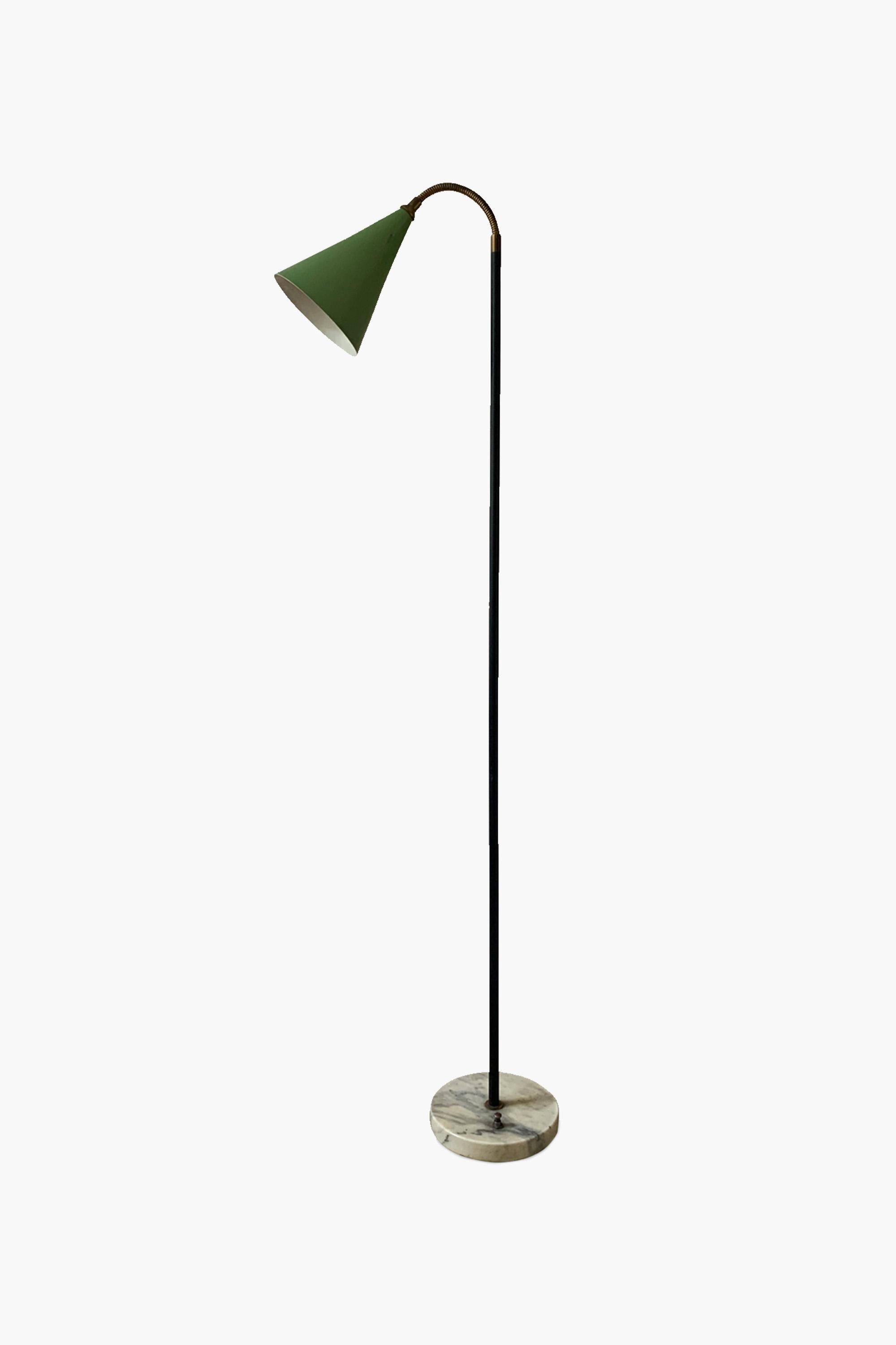 Lacquered Italian Floor Lamp by Angelo Ostuni, 1950s