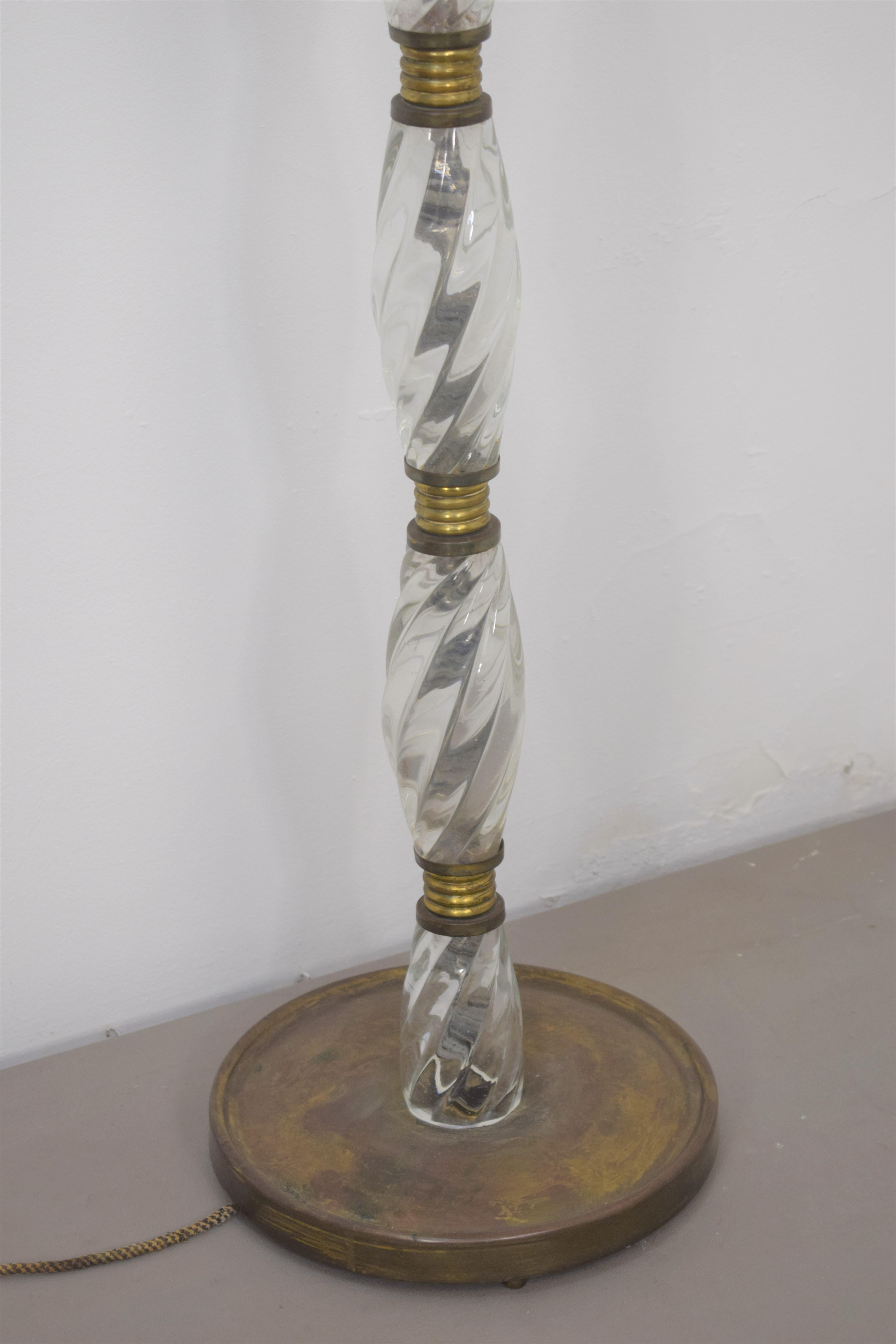 Italian Floor Lamp by Barovier & Toso, 1950s For Sale 4