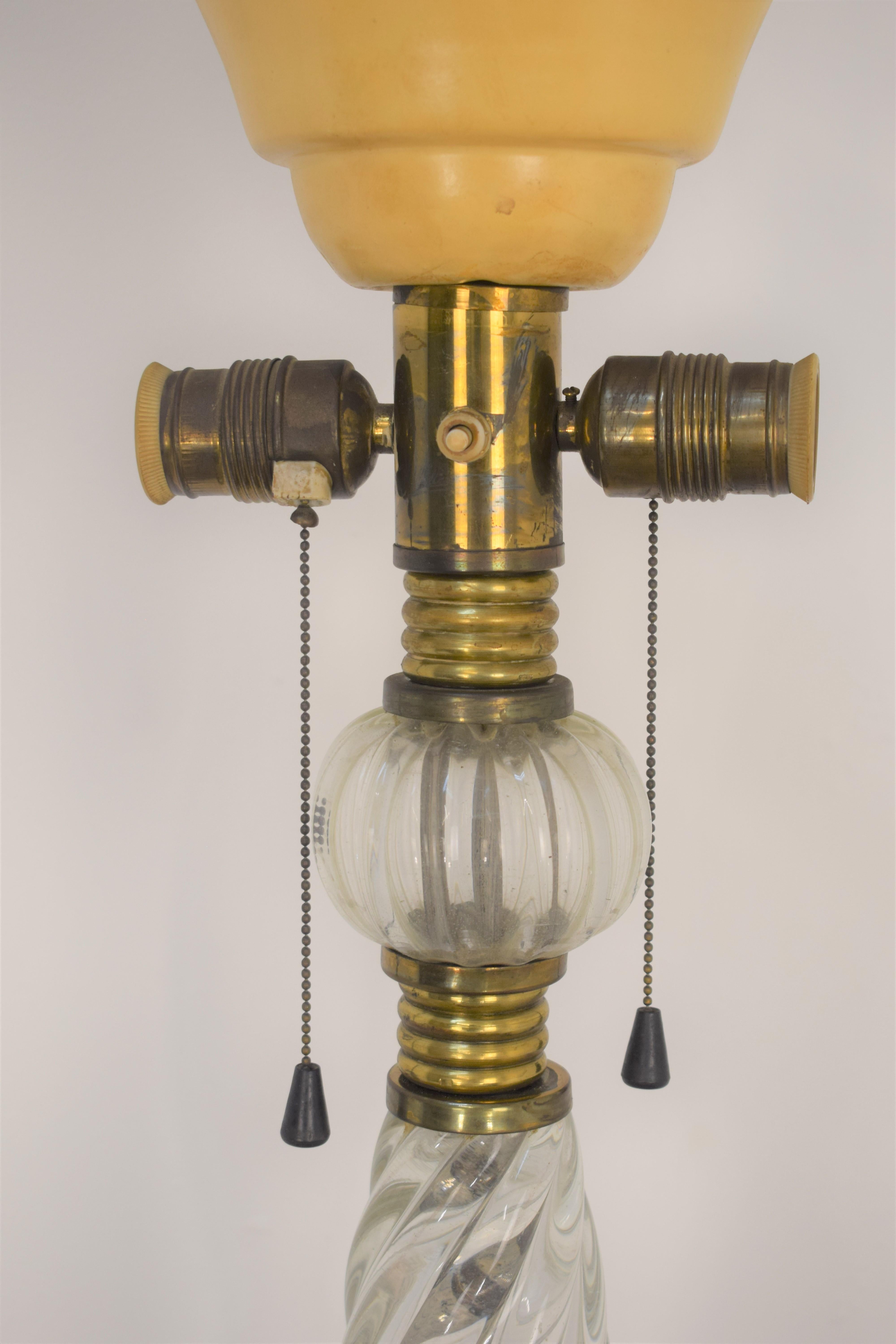Italienische Stehlampe von Barovier & Toso, 1950er Jahre (Moderne der Mitte des Jahrhunderts) im Angebot