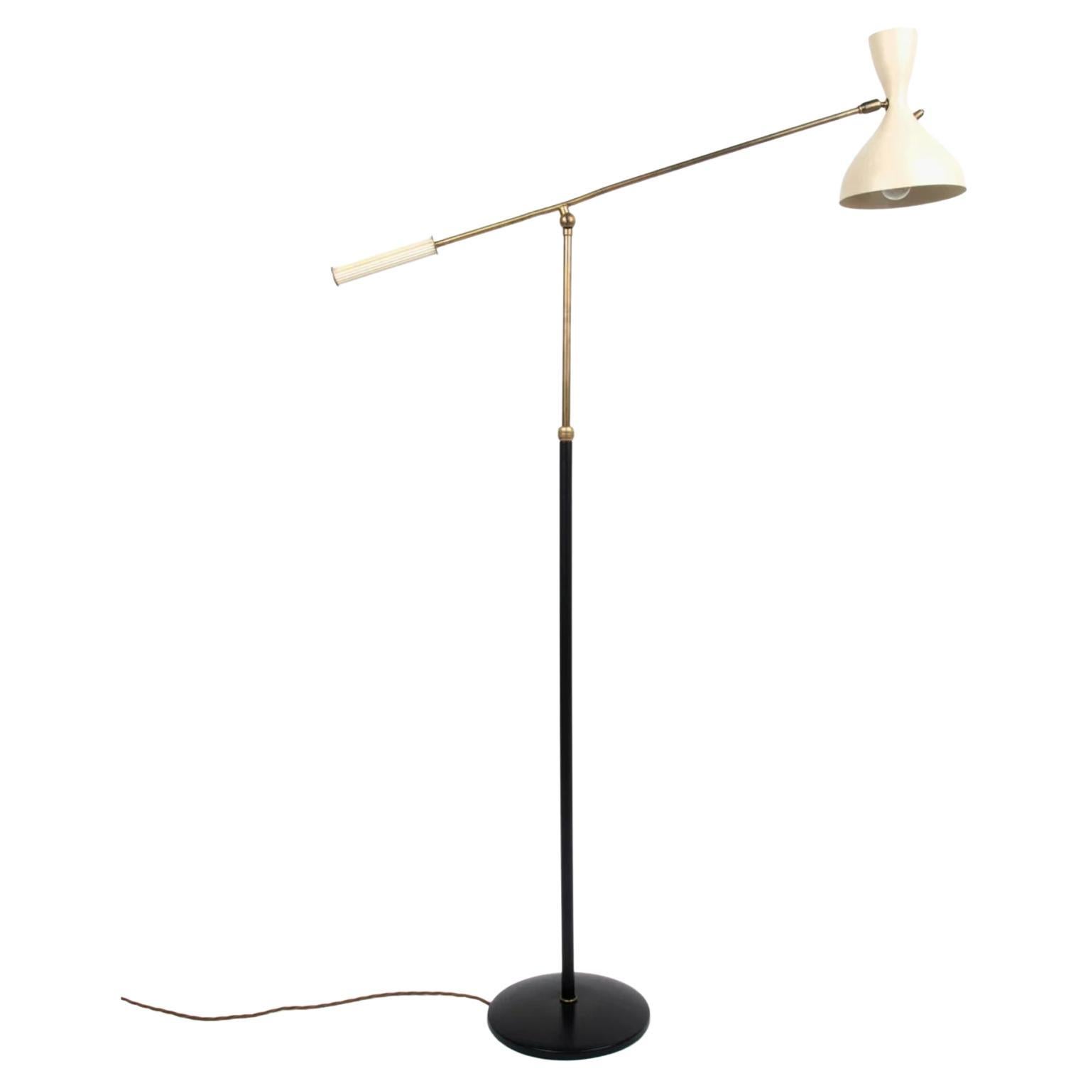 Italienische Stehlampe von Lumen Milano, 1950er-Jahre im Angebot