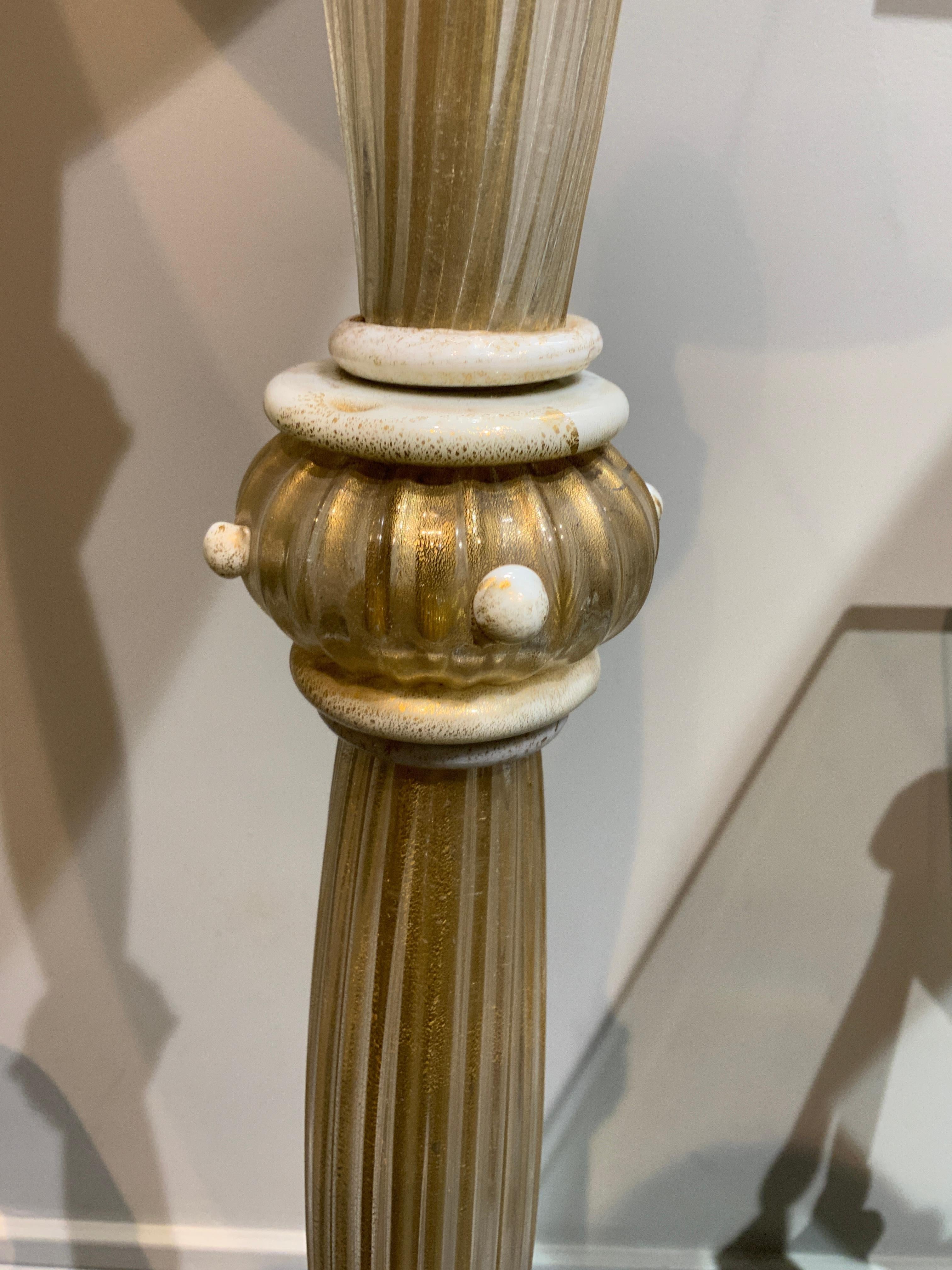 Mid-20th Century Italian floor lamp by Seguso Italy circa 1950 For Sale