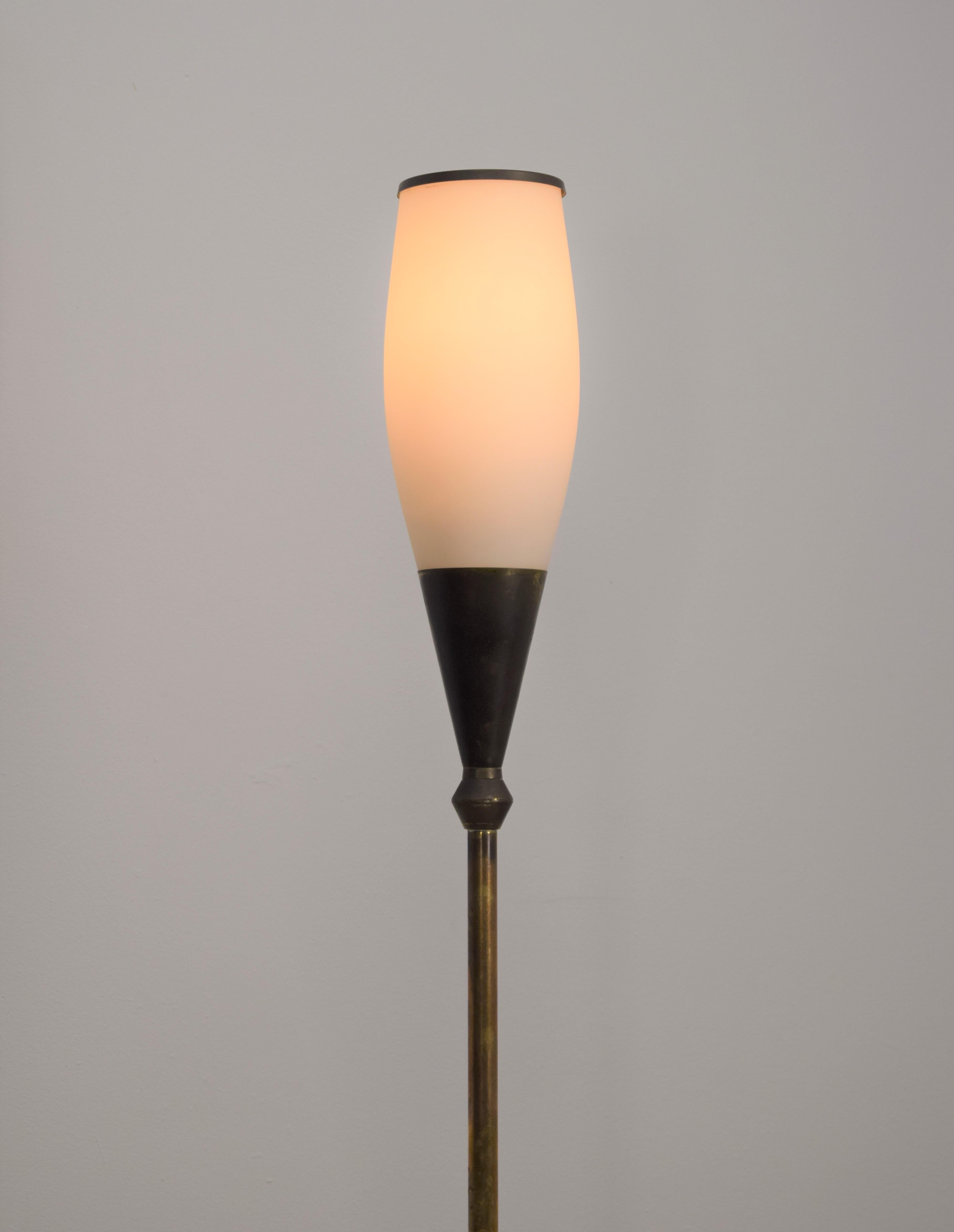 Mid-Century Modern Italian Floor Lamp by Stilnovo Style, 1950s For Sale
