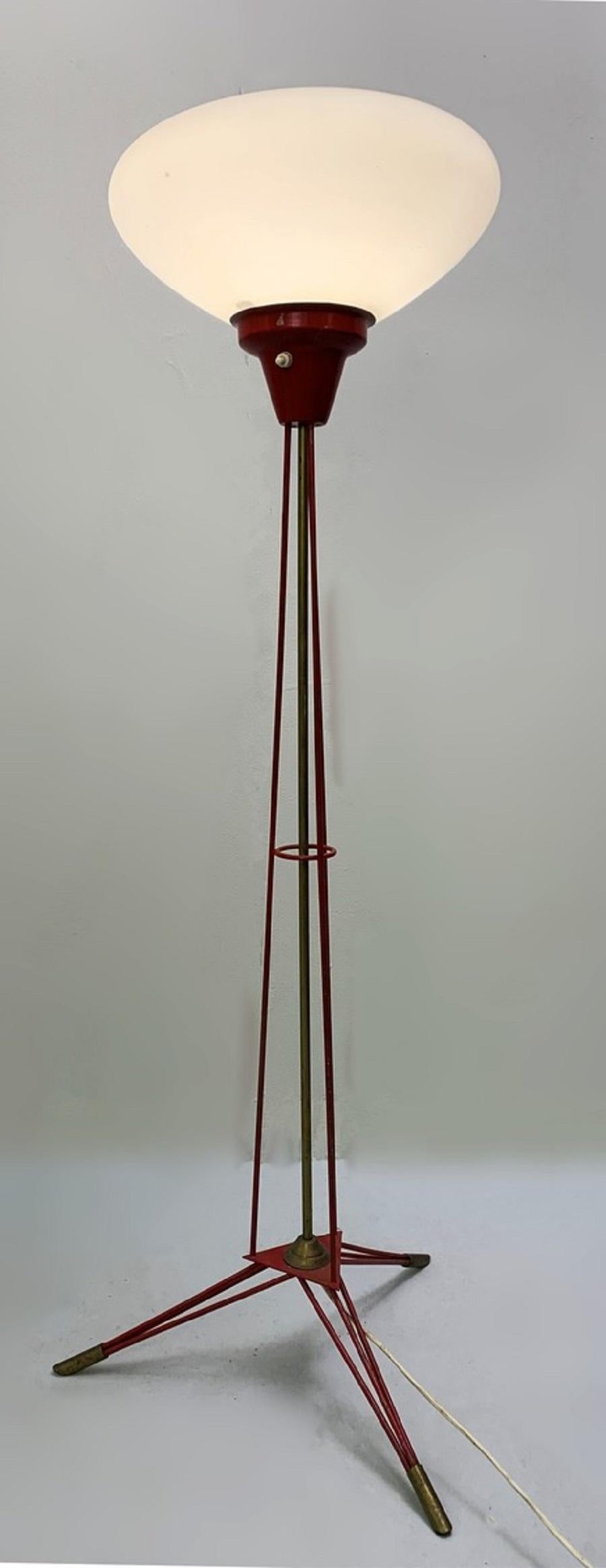 Italian Floor Lamp by Stilnovo In Fair Condition In Brussels, BE