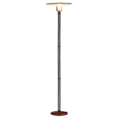 Italian Floor Lamp by VeArt in Black and Red Metal