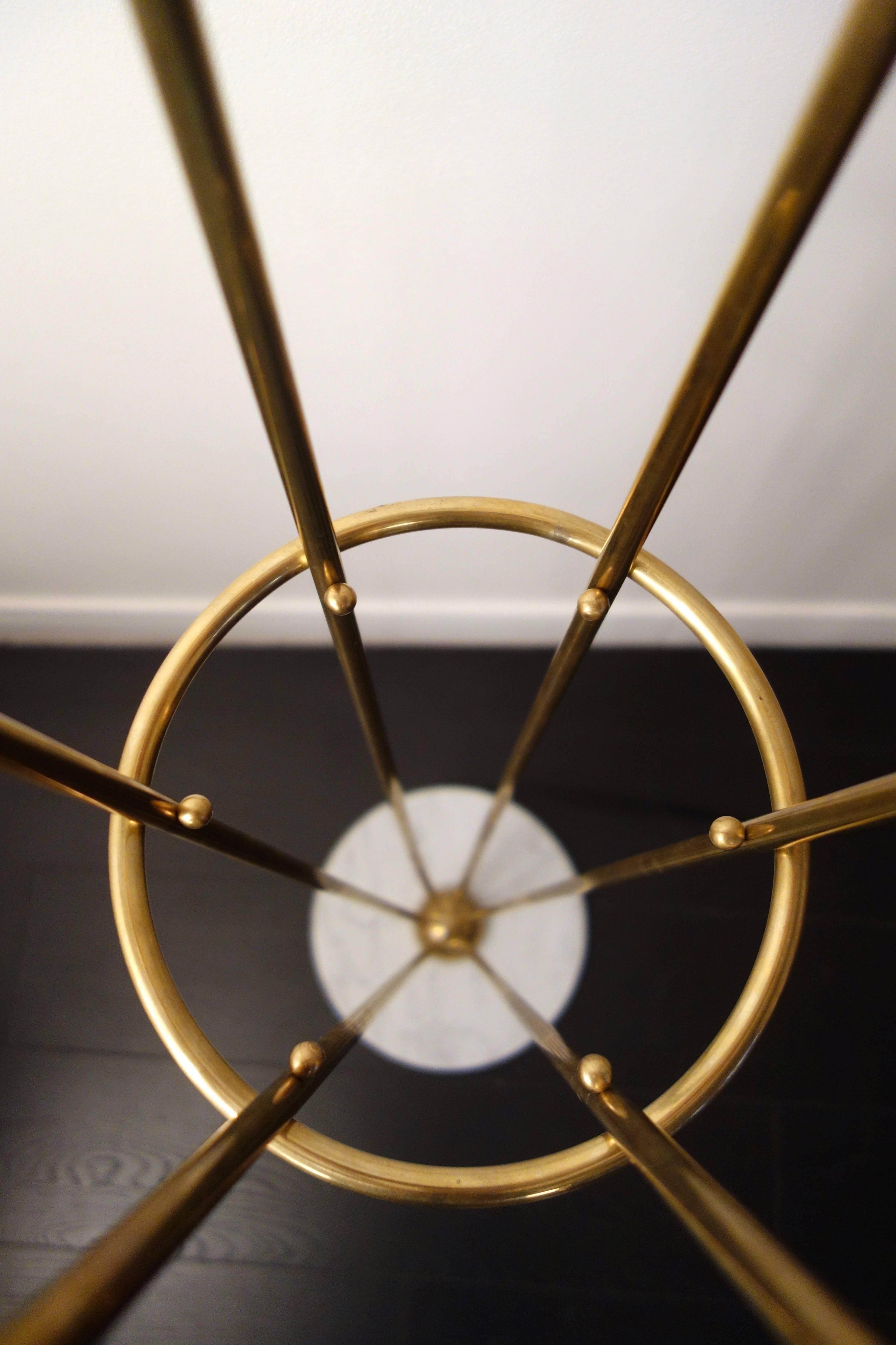 Brass Italian Floor Lamp Contemporary Stilnovo Style