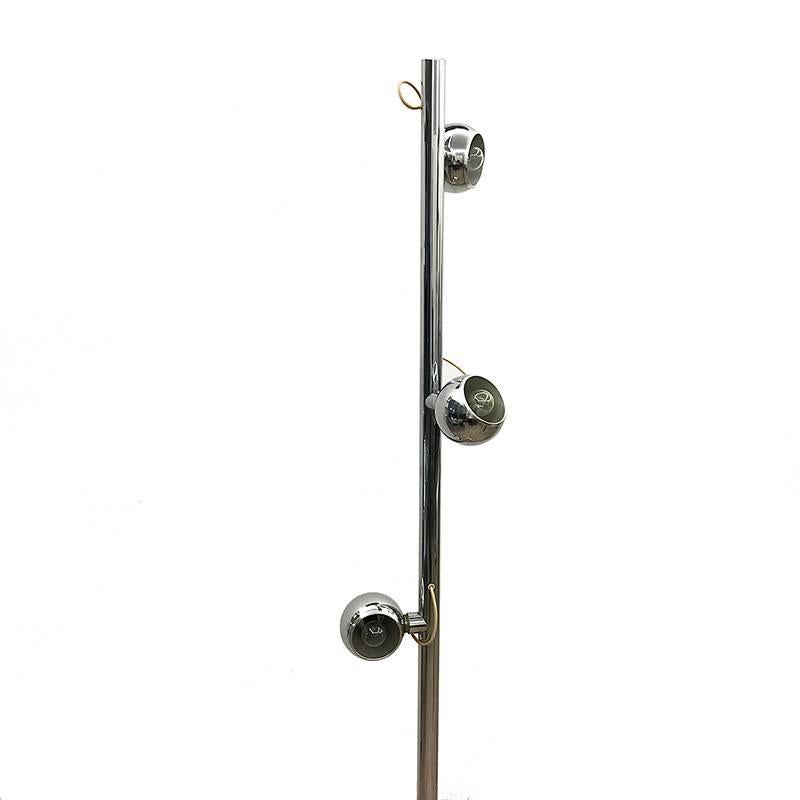 Italienische italienische Stehlampe Luci Milano mit drei verstellbaren Kugeln, 1970er Jahre im Angebot 2