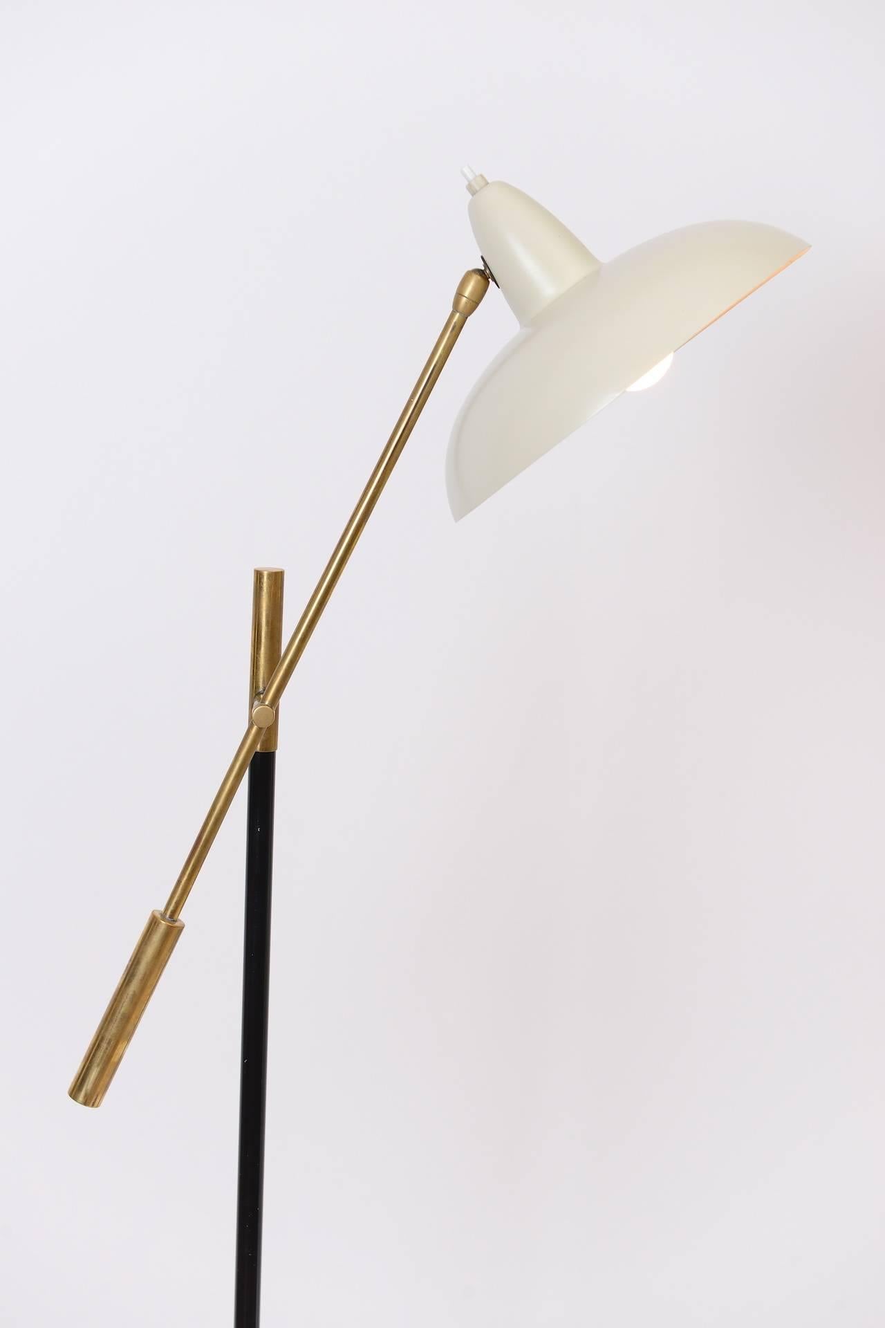 Brass Italian Floor Lamp