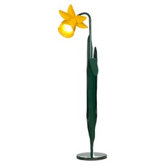 Italian Floor Lamp in Shape of a Daffodil from the 80s