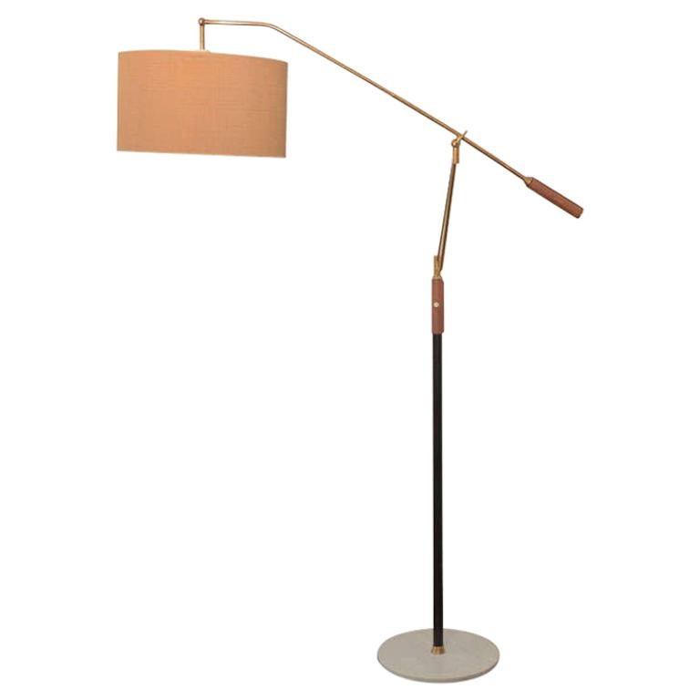 Italian Floor Lamp in the Style of Stilnovo For Sale