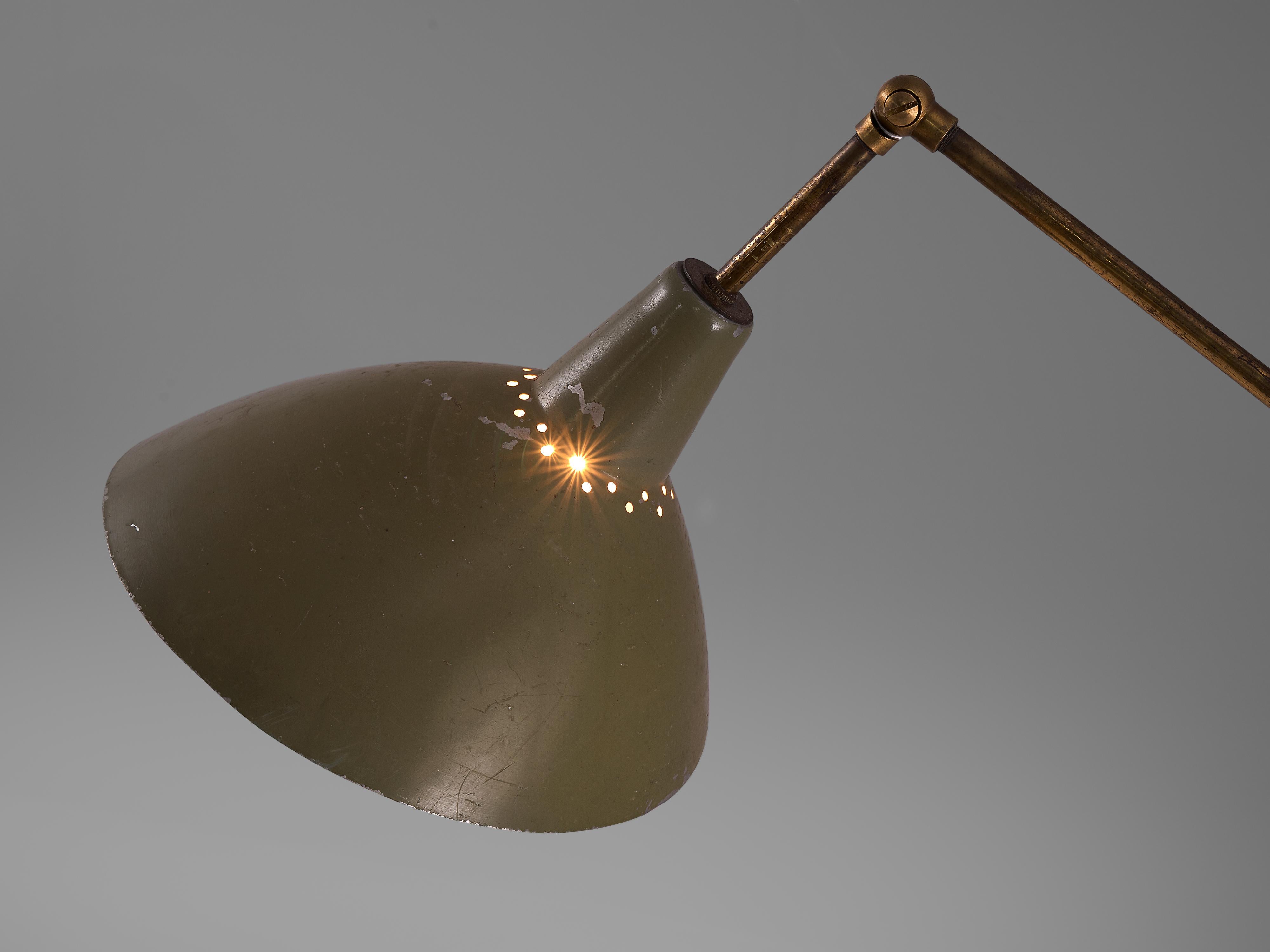 Italian Floor Lamp with Adjustable Shade 1