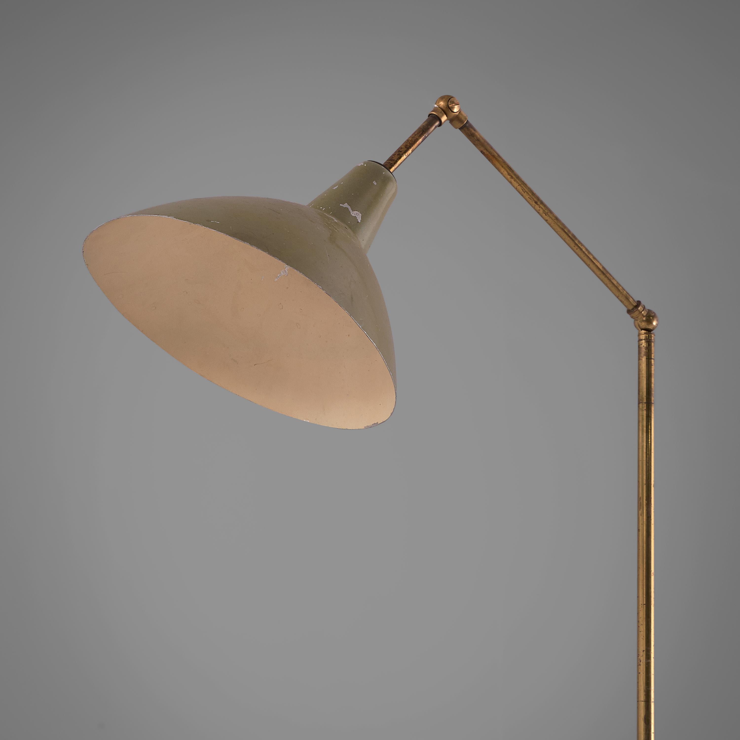 Italian Floor Lamp with Adjustable Shade 2