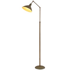 Italian Floor Lamp with Adjustable Shade