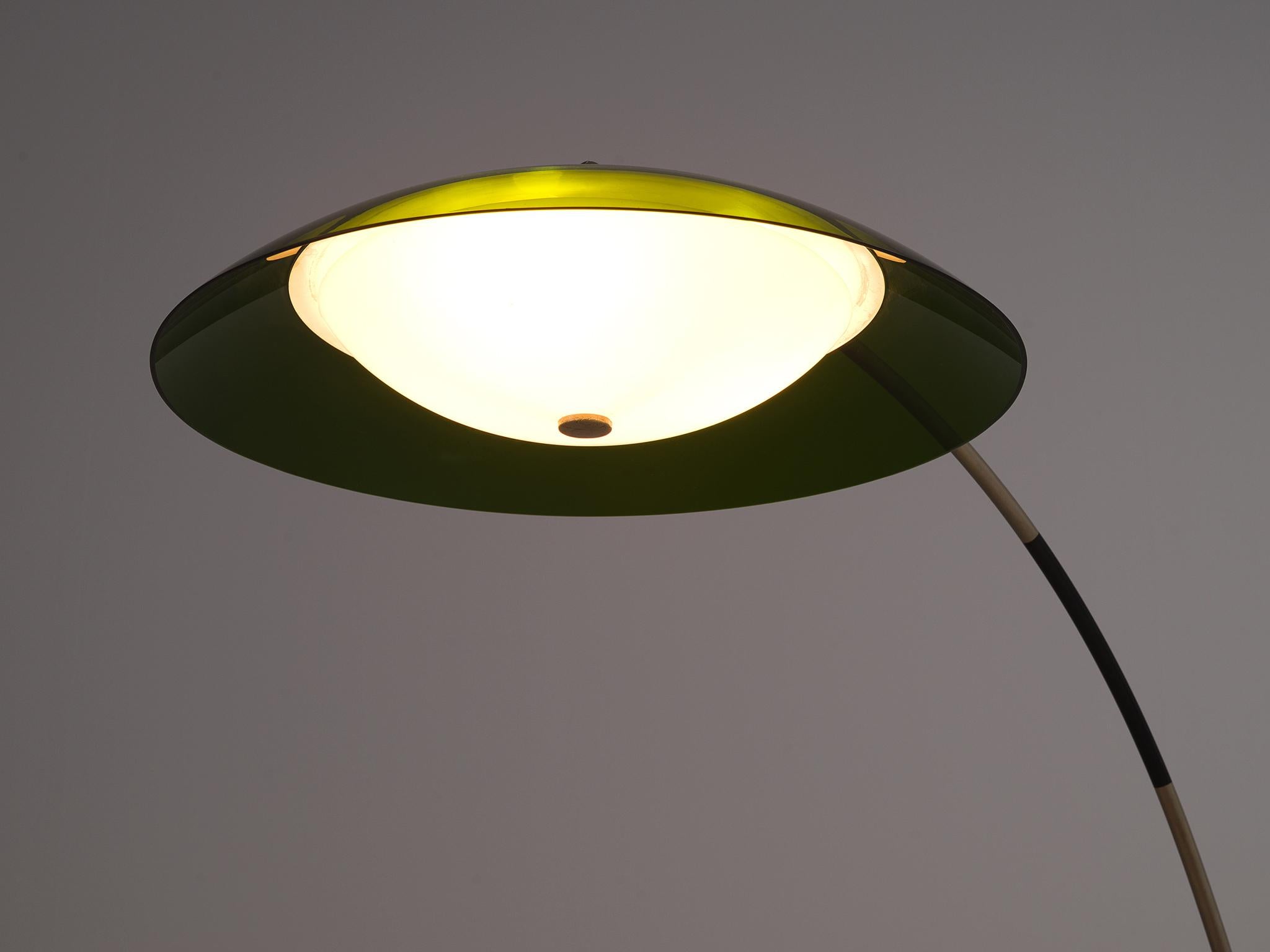 Mid-Century Modern Italian Floor Lamp with Adjustable Stem