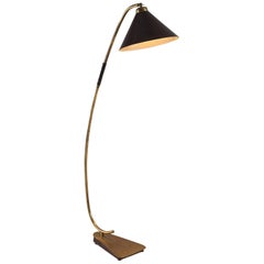 Italian Floor Lamp with Brass and Metal