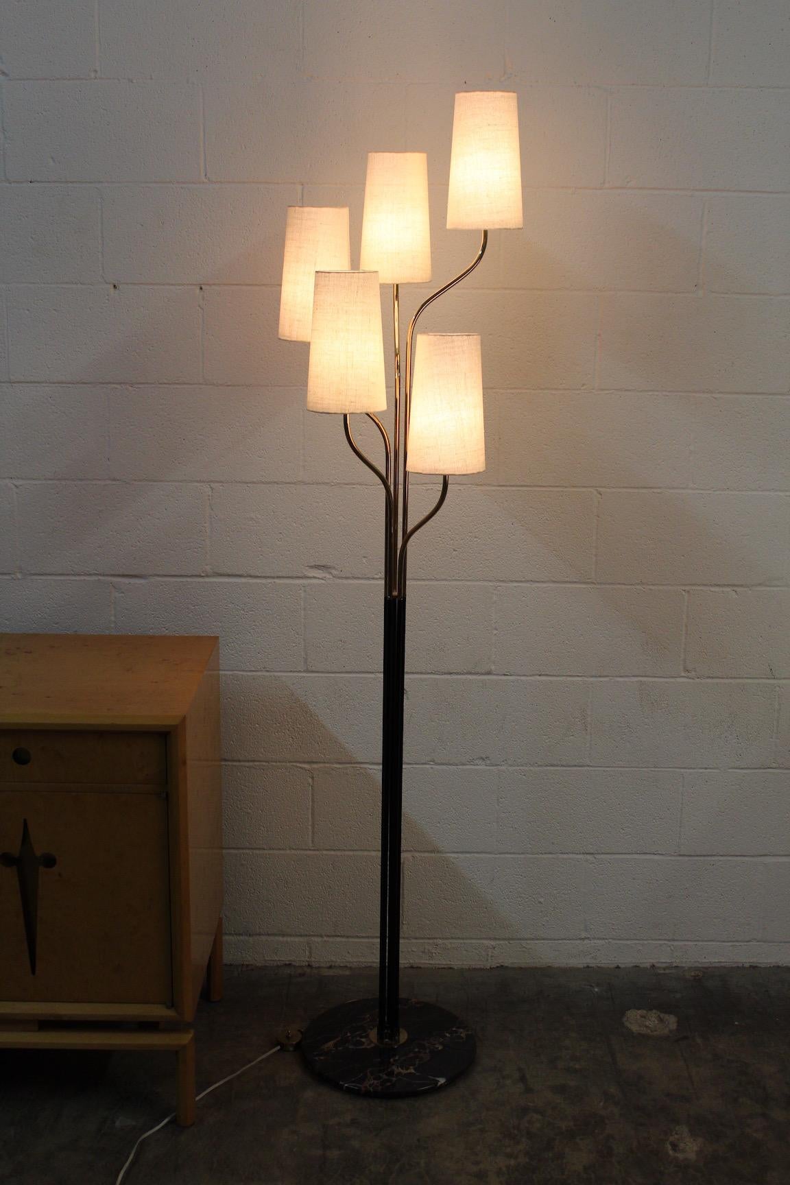 Italian Floor Lamp with Cascading Shades 5