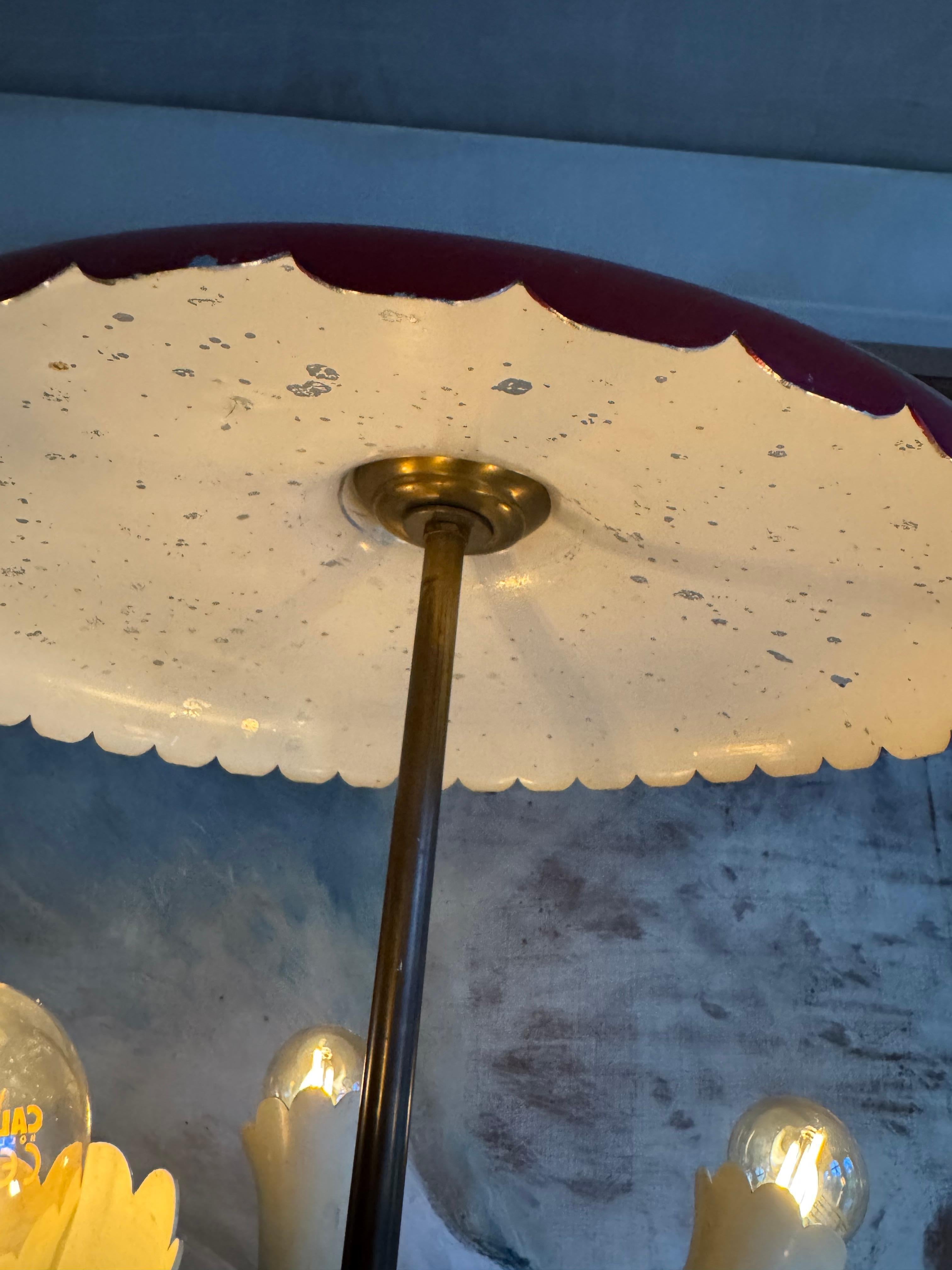 Lampadaire italien avec base en verre Fontana en vente 2