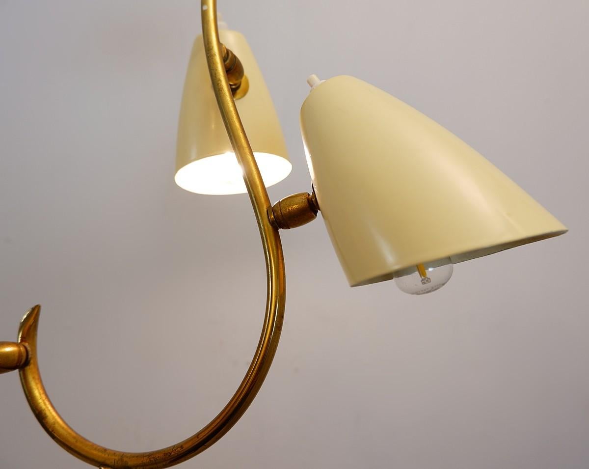 Italian Floor Lamp with Four Individual Shades, 1950s In Good Condition In Brussels, BE
