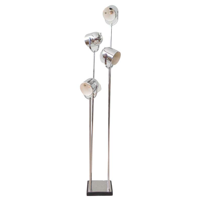 Four-Spotlight Brass Floor Lamp by Reggiani For Sale at 1stDibs | brass ...
