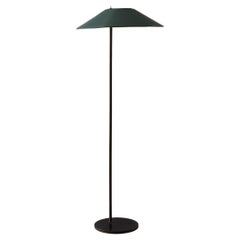 Italian Floor Lamp with Green Lamp Shade