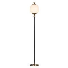 Italian floor lamp with opaline glass from the 60s. 