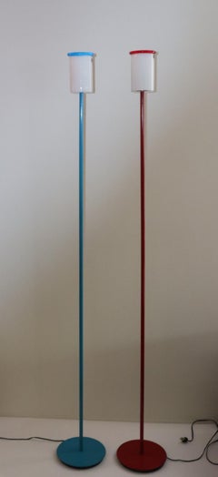 Italian Floor Lamps by ITRE Murano Hand-Blown Glass Diffusers