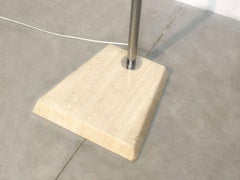 Italian Floorlamp with Travertine Base