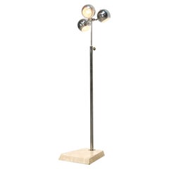 Italian Floorlamp with Travertine Base