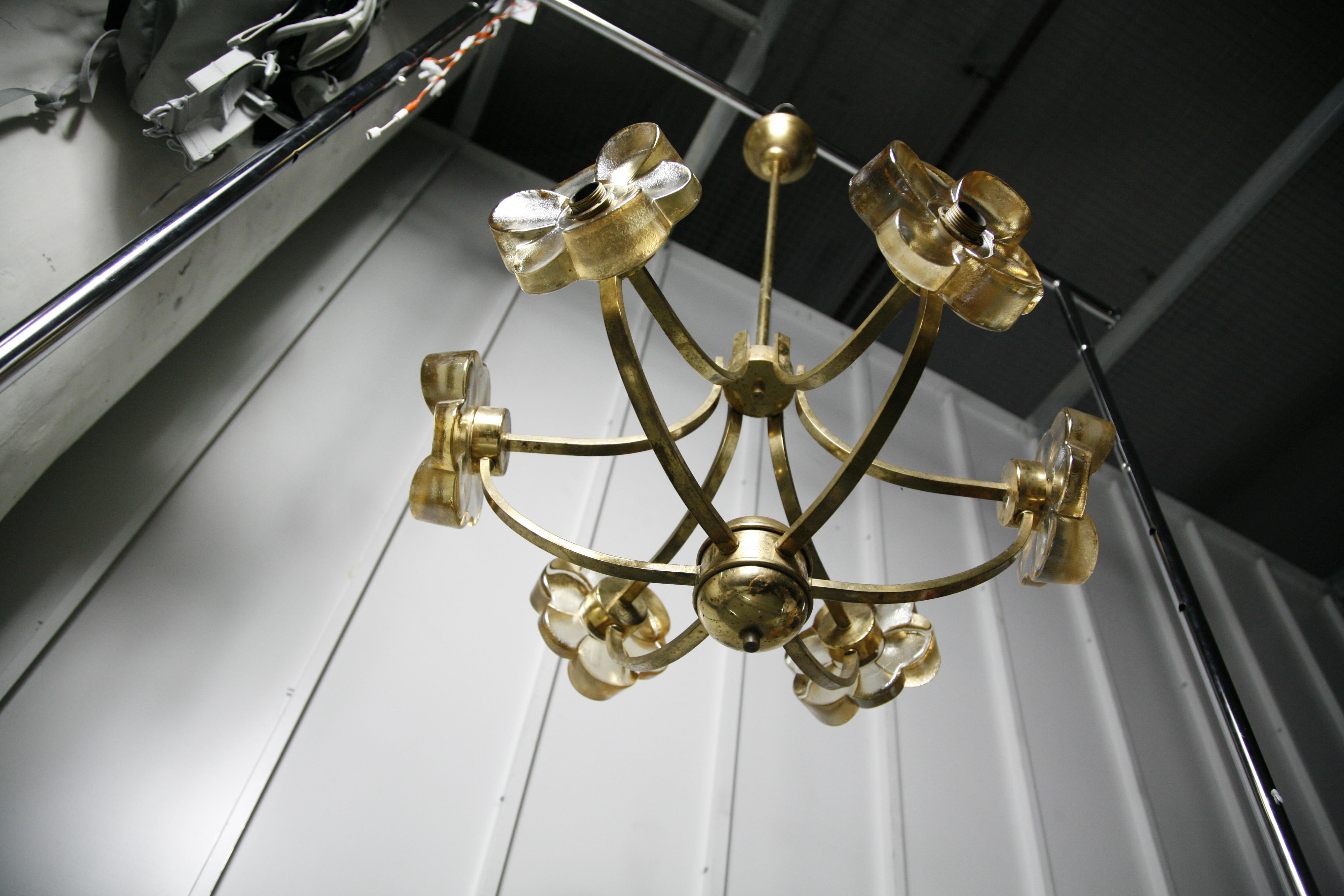 Italian Floral Chandelier, 1960 For Sale 2