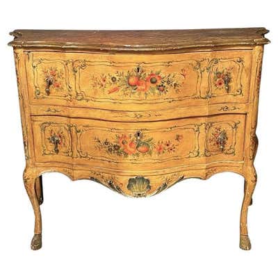 Italian Rococo Style Painted Commode For Sale at 1stDibs | italian ...
