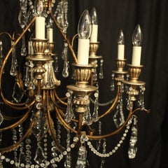 Italian Florentine 12-Light Polychrome Chandelier