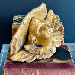 Italian Florentine Architectural Gilt Cherub Angel Wall Shelf Bracket, c. 1920's