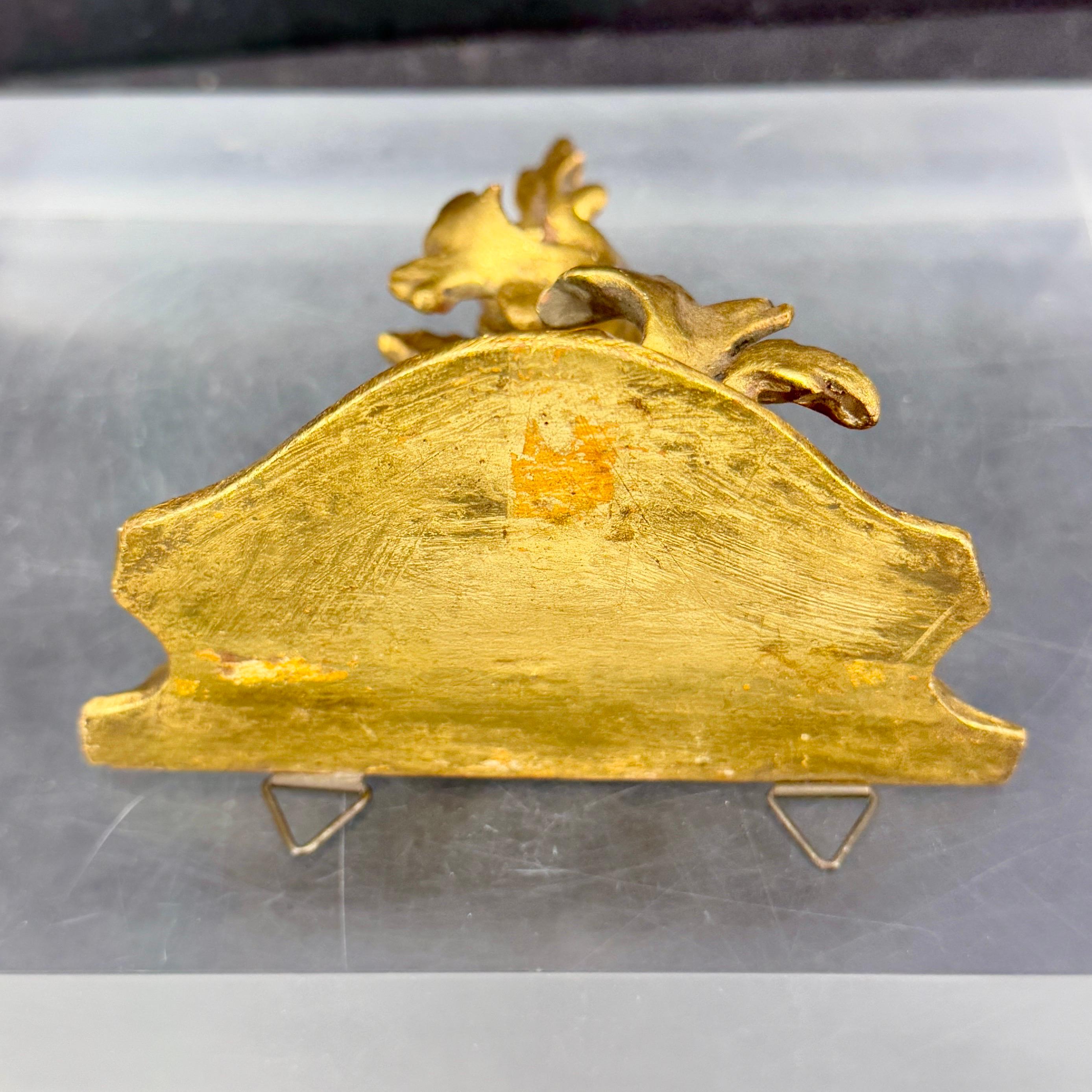 Italian Florentine Architectural Gilt Wall Shelf Bracket, circa 1950 For Sale 6