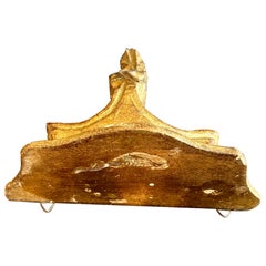 Italian Florentine Architectural Gilt Wall Shelf Bracket, circa 1950's