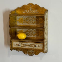Italian Florentine Architectural Gilt Wall Shelf, Italy Circa 1950's
