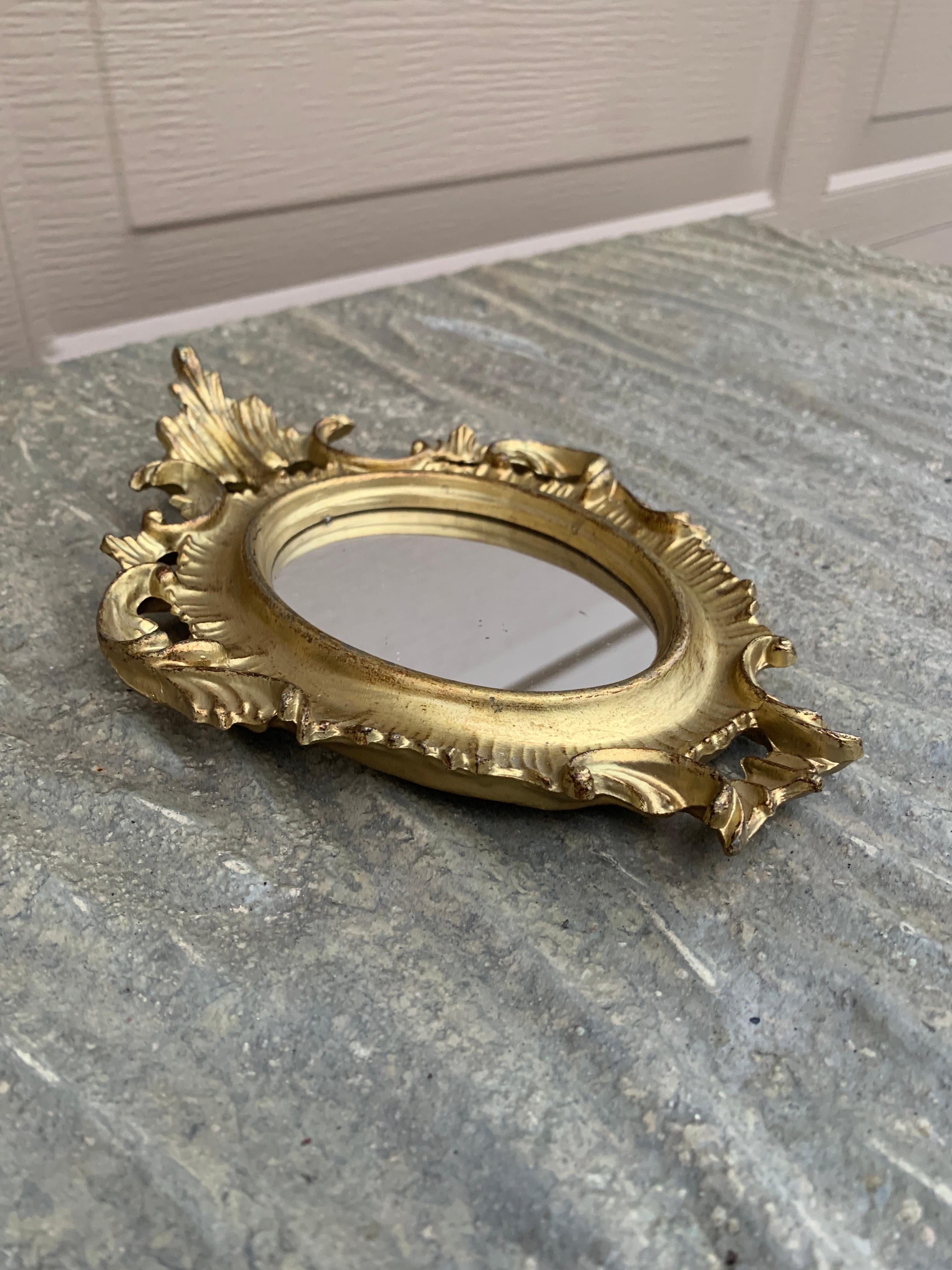 Baroque Miroir mural florentin baroque italien en bois doré en vente