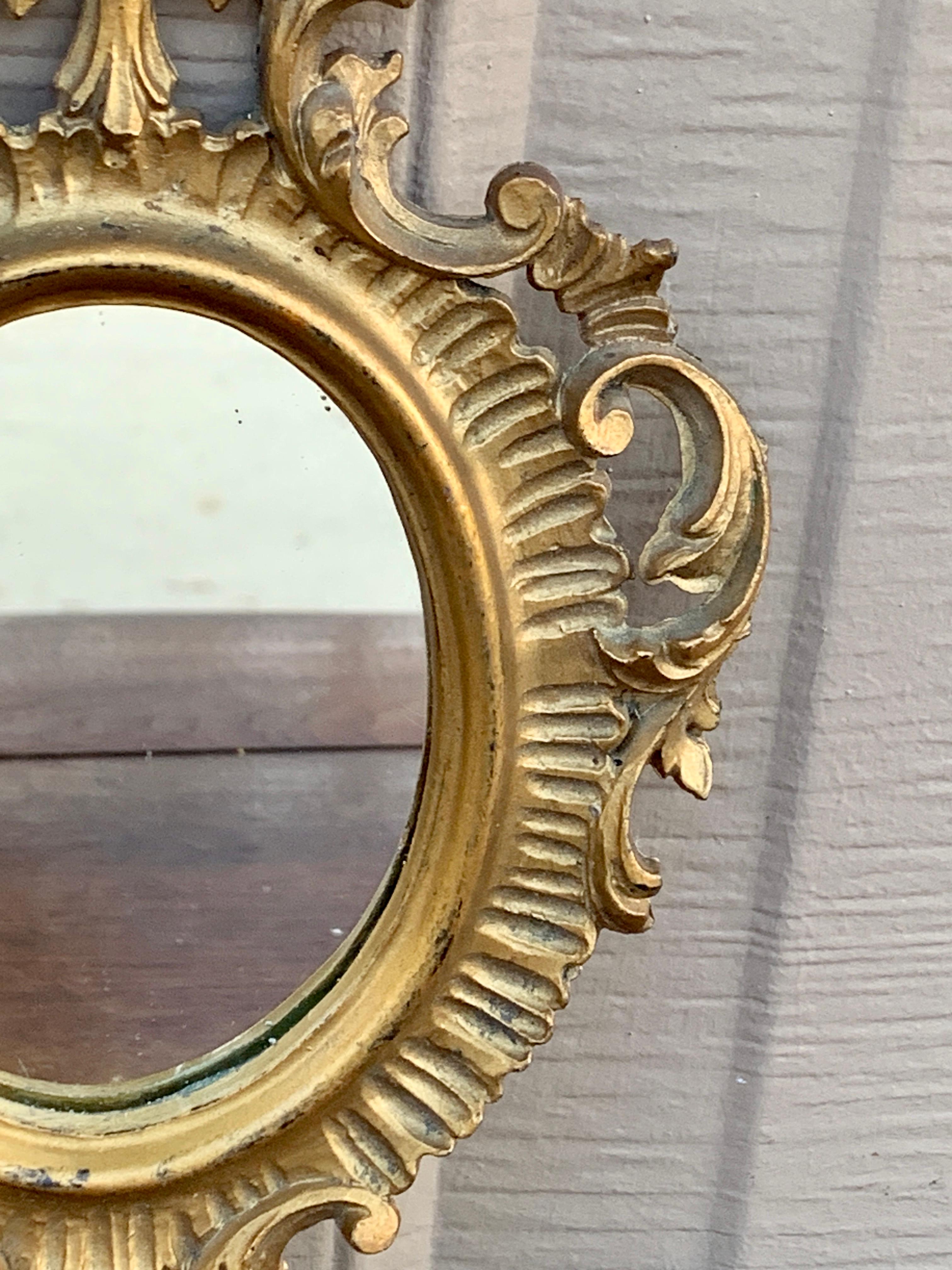 Italian Florentine Baroque Gold Giltwood Wall Mirror 3