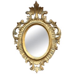 Italian Florentine Baroque Gold Giltwood Wall Mirror Italian Florentine Baroque Gold Giltwood Wall Mirror