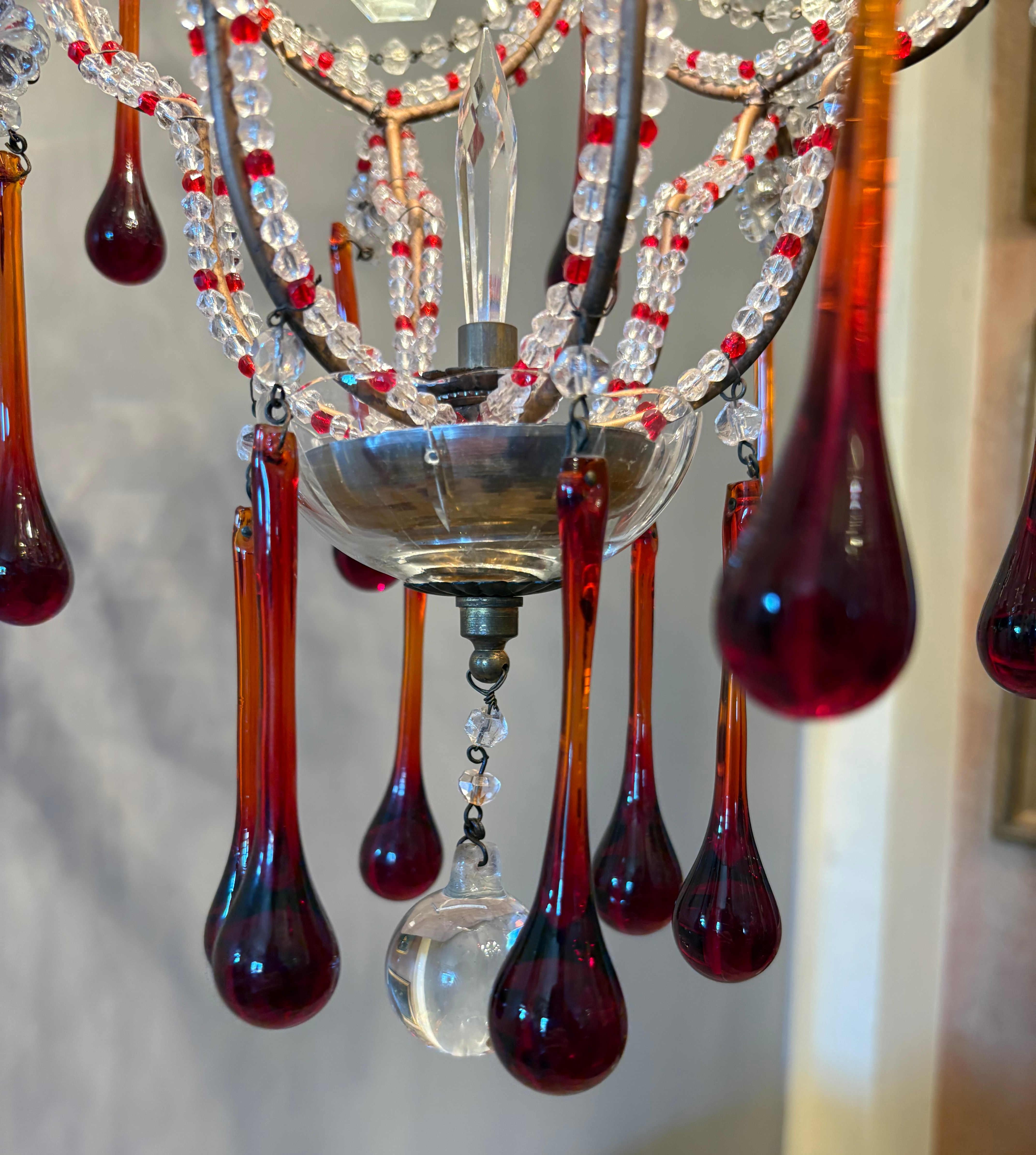 Metallo Lampadario italiano Florentine 
