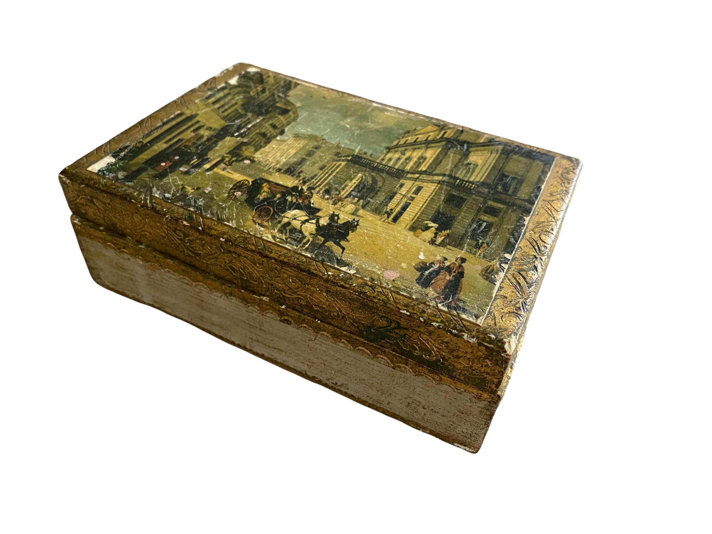 Late 20th Century Italian Florentine Box